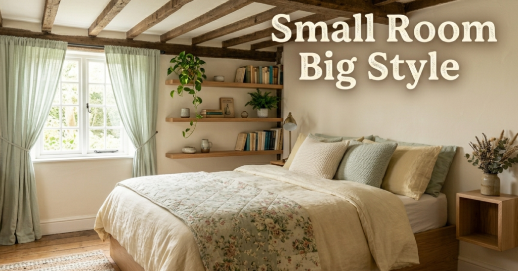 Small English Cottage Bedroom Makeover on a Budget