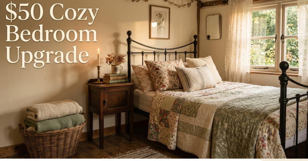 Small English Cottage Bedroom Makeover on a Budget