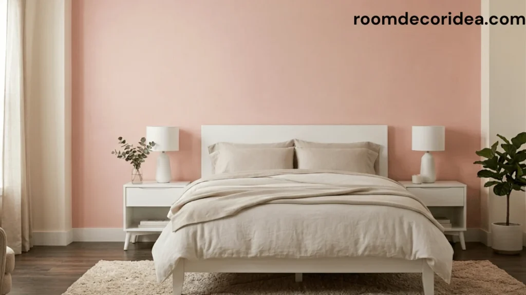 pretty pink bed decor