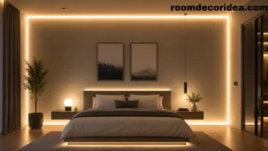 Modern Wall Decor Ideas With LED Lights for a Stylish Bedroom