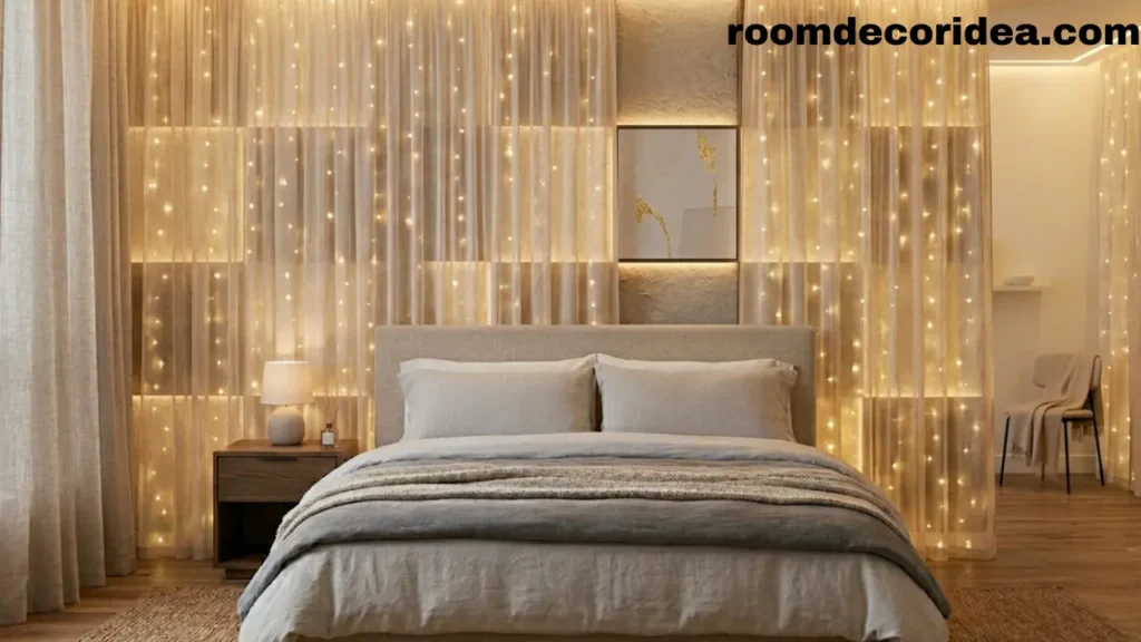 Modern Wall Decor Ideas With LED Lights for a Stylish Bedroom