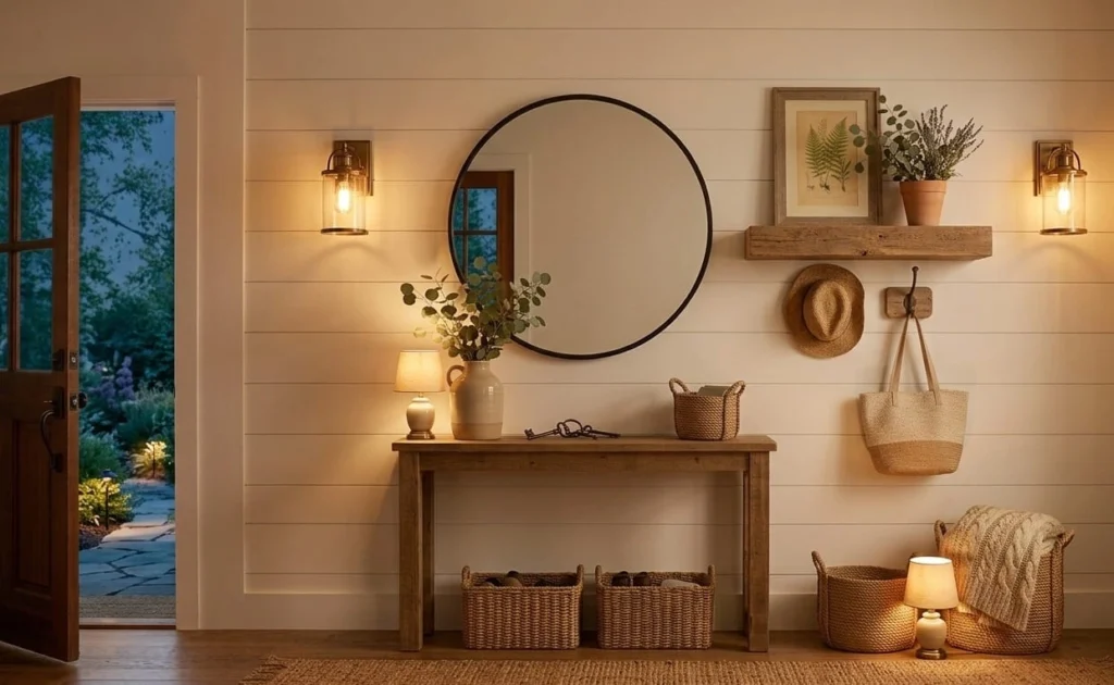 Farmhouse Entryway Wall Decorating Ideas