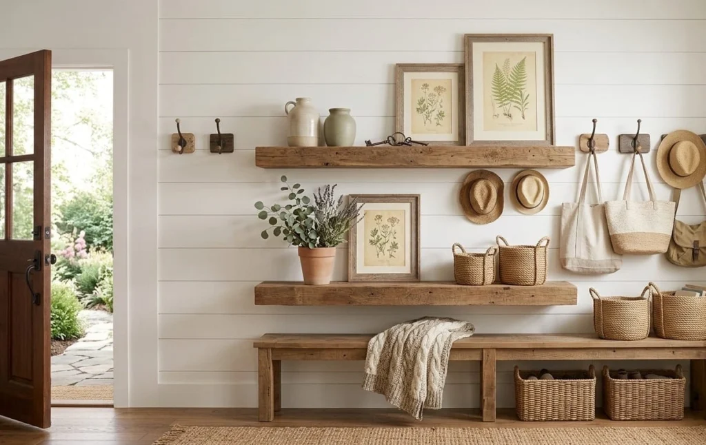 Farmhouse Entryway Wall Decorating Ideas