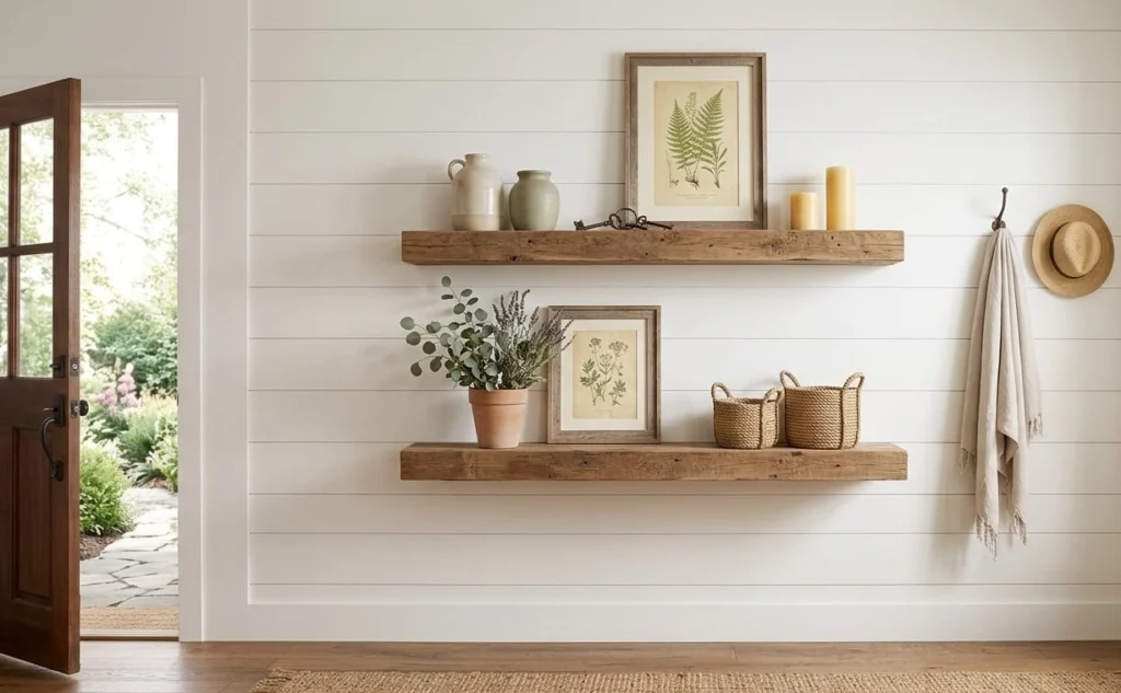 Farmhouse Entryway Wall Decorating Ideas